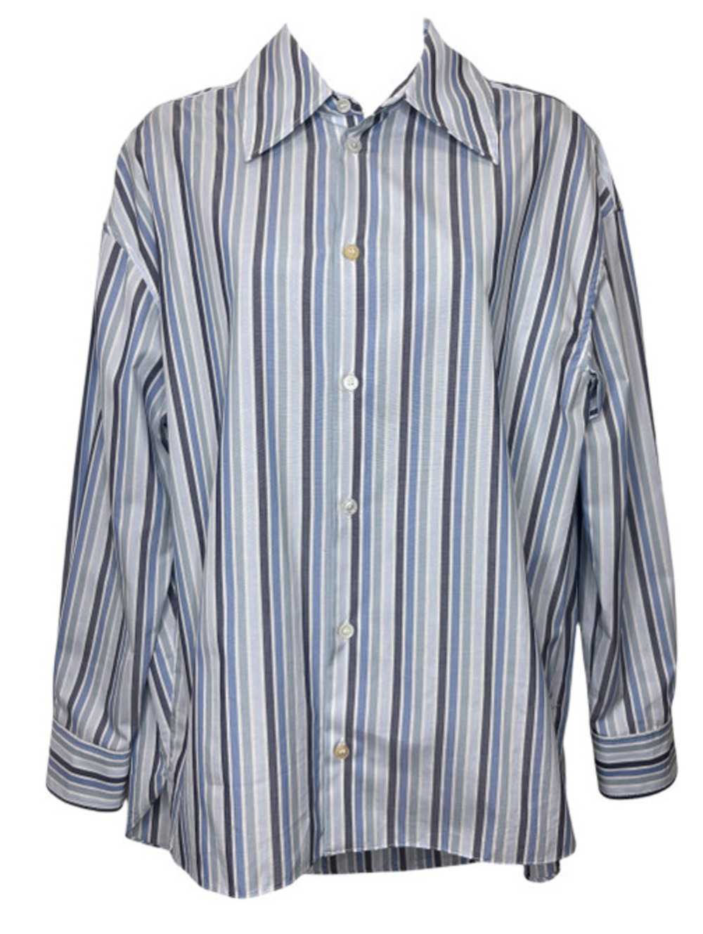 Marni 2024 Oversized Striped Cotton Blouse